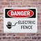 Signmission Electric Fence Danger Sign, Plastic, 10in W x 7in L, 2PK OS-2PACK-DS-P-710-L-1191 - alternate 6